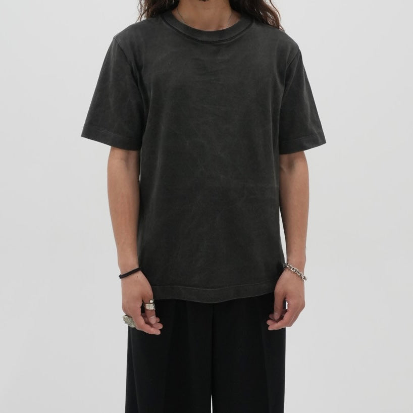 plain s/s tee "faded black"