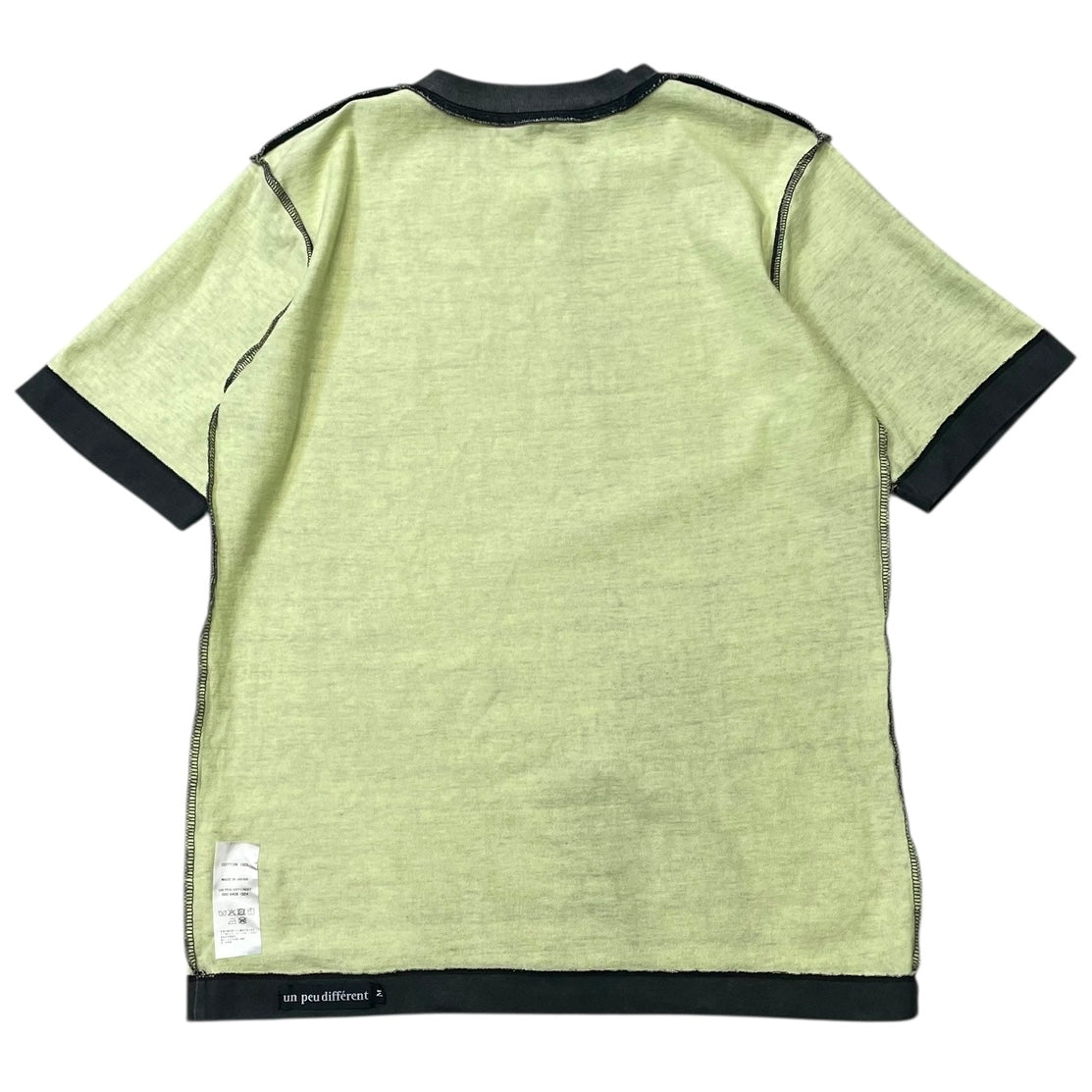 plain s/s tee "faded black"