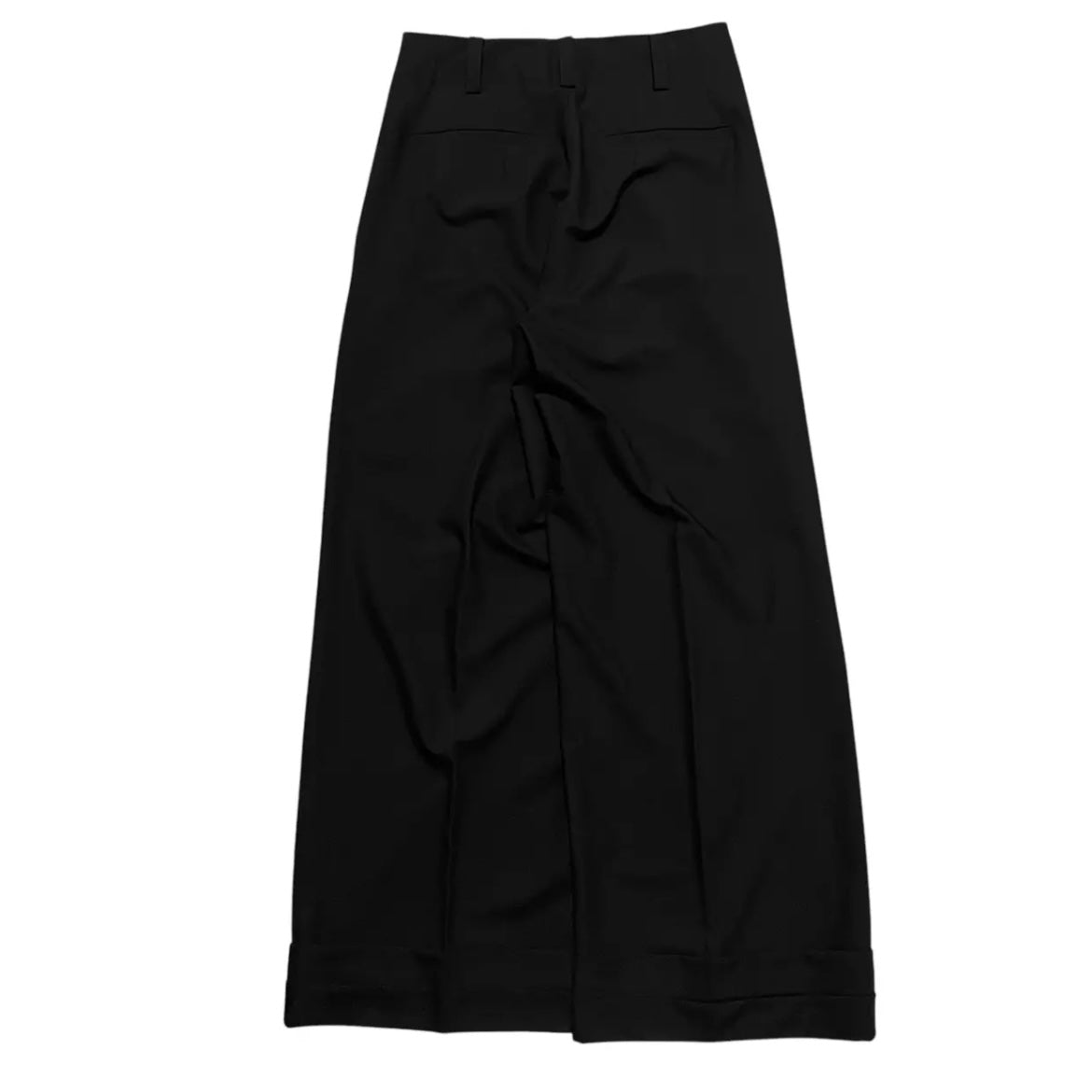 tuck wide baggy slacks