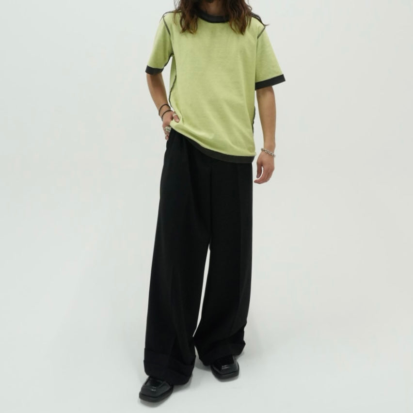 plain s/s tee "faded black"