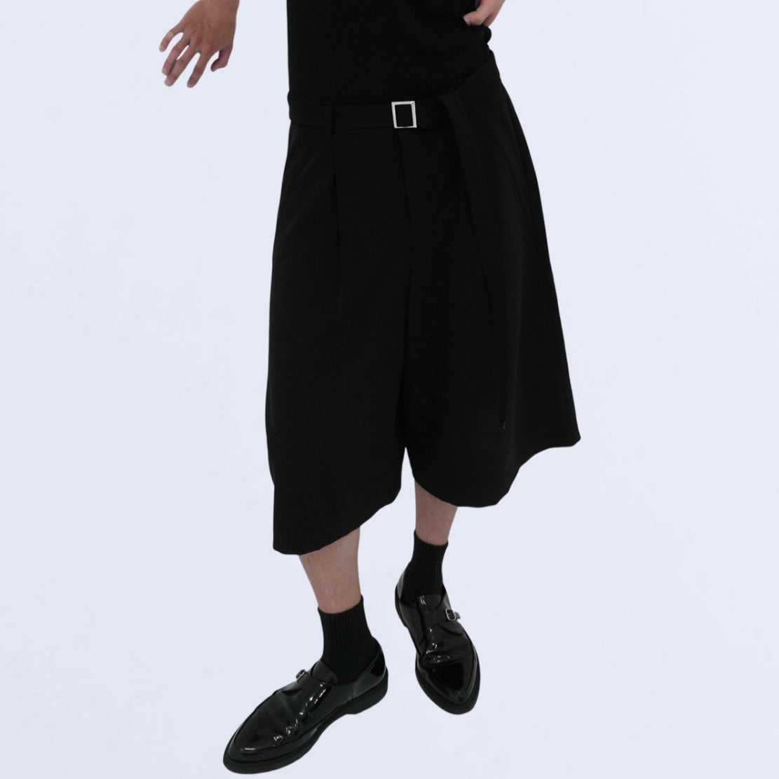 wide slacks shorts