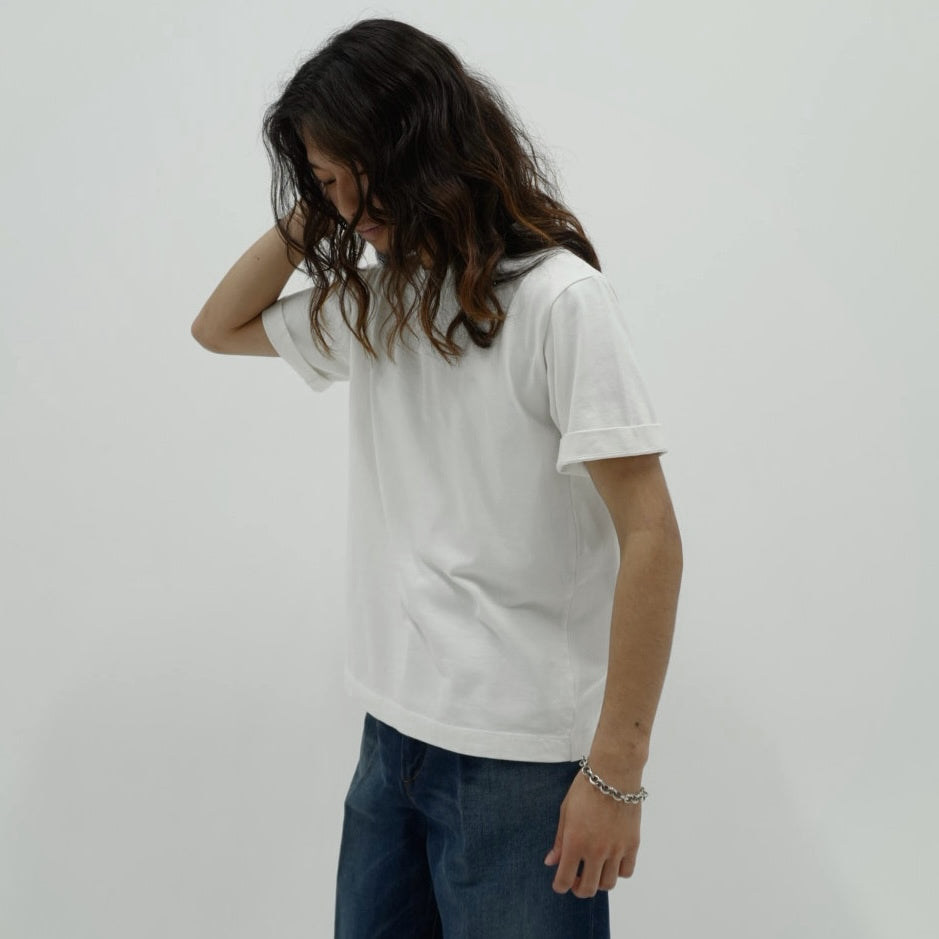 plain s/s tee "white"