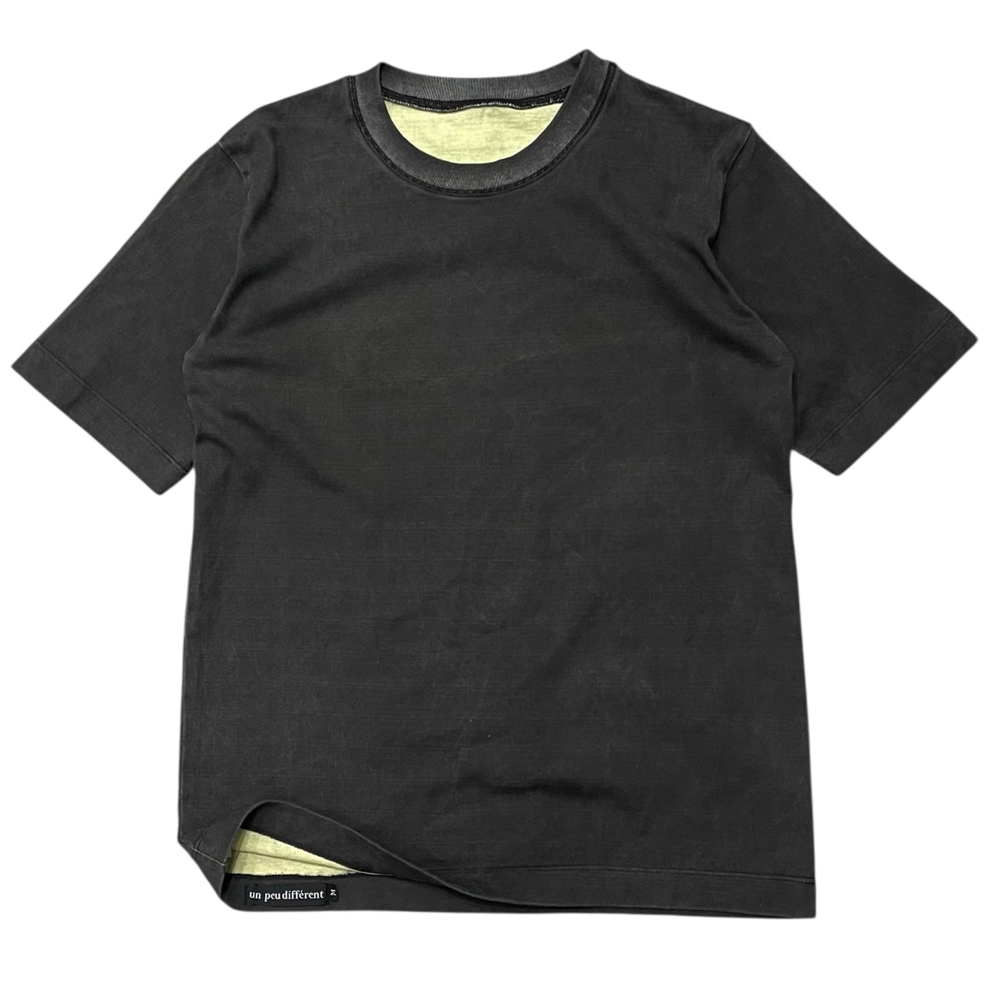 plain s/s tee "faded black"