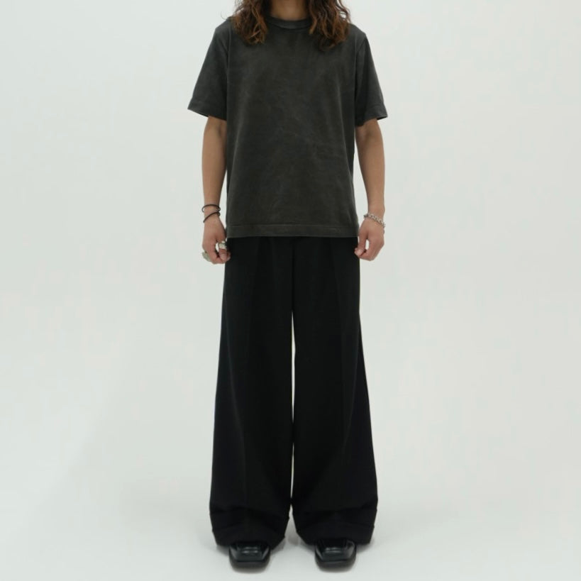 plain s/s tee "faded black"