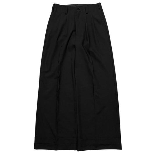 tuck wide baggy slacks
